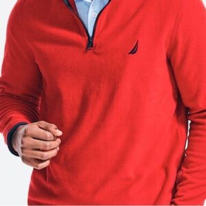 ⚓️🛳️🔺Nautica Quarter Zip Sweatshirt RED